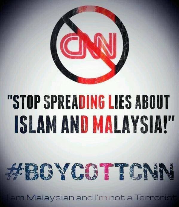 Gambar:Malaysia Boycott CNN