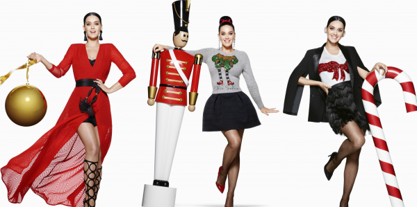 Katy Perry menggayakan sebahagian koleksi perayaan H&M 2015. Foto -Arkib Wanista